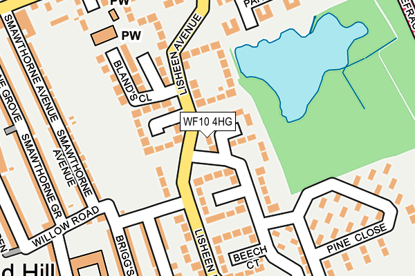 WF10 4HG map - OS OpenMap – Local (Ordnance Survey)