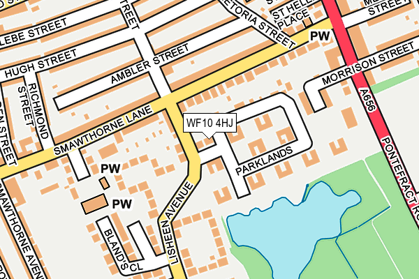 WF10 4HJ map - OS OpenMap – Local (Ordnance Survey)