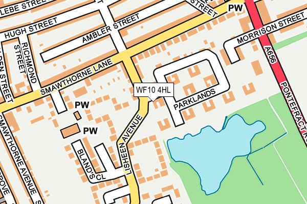 WF10 4HL map - OS OpenMap – Local (Ordnance Survey)