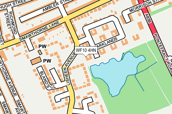WF10 4HN map - OS OpenMap – Local (Ordnance Survey)