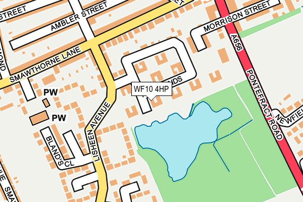 WF10 4HP map - OS OpenMap – Local (Ordnance Survey)