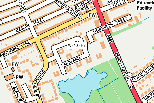 WF10 4HS map - OS OpenMap – Local (Ordnance Survey)
