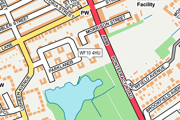 WF10 4HU map - OS OpenMap – Local (Ordnance Survey)