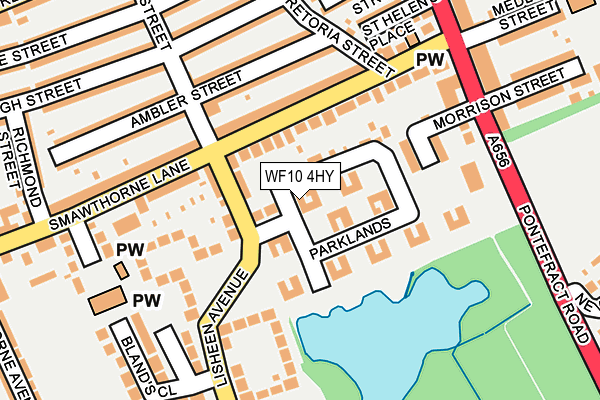 WF10 4HY map - OS OpenMap – Local (Ordnance Survey)