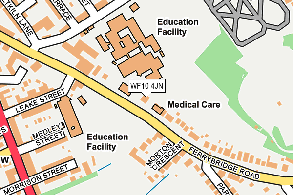 WF10 4JN map - OS OpenMap – Local (Ordnance Survey)