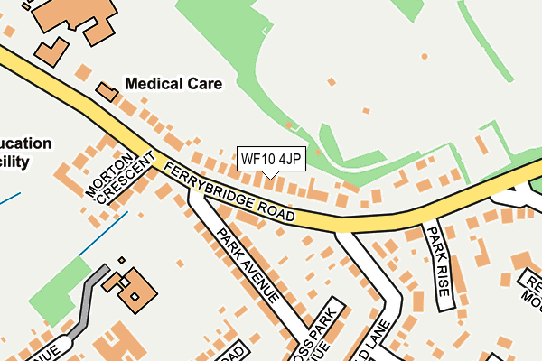 WF10 4JP map - OS OpenMap – Local (Ordnance Survey)