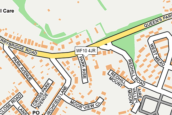 WF10 4JR map - OS OpenMap – Local (Ordnance Survey)