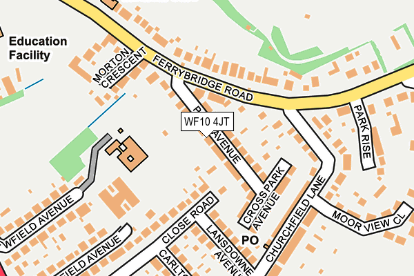 WF10 4JT map - OS OpenMap – Local (Ordnance Survey)