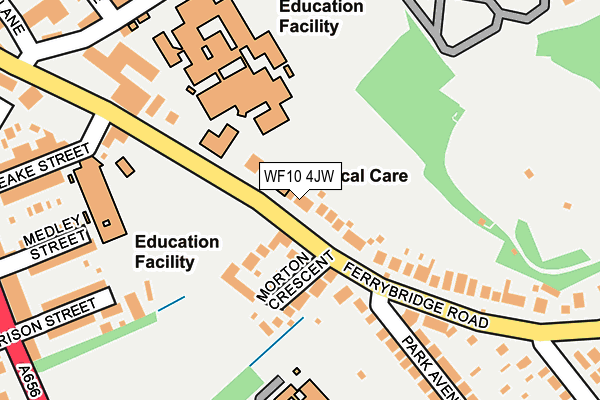 WF10 4JW map - OS OpenMap – Local (Ordnance Survey)