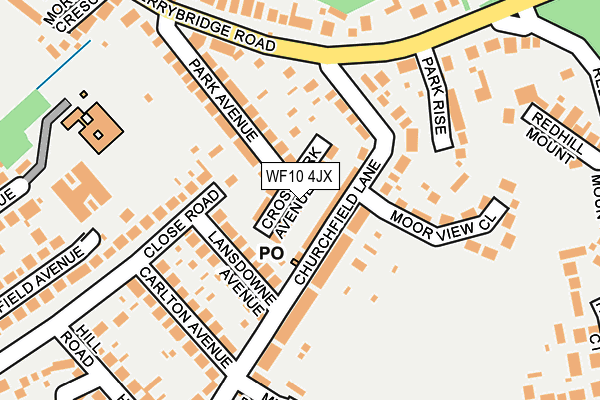 WF10 4JX map - OS OpenMap – Local (Ordnance Survey)