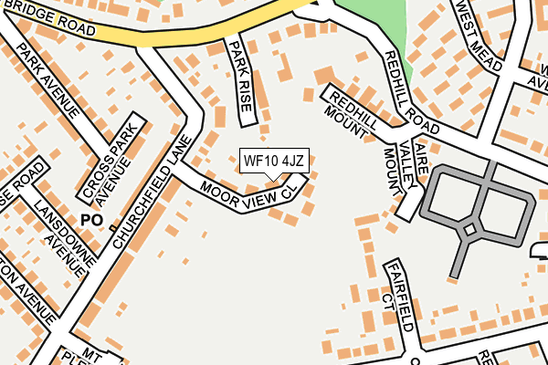 WF10 4JZ map - OS OpenMap – Local (Ordnance Survey)