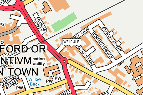 WF10 4LE map - OS OpenMap – Local (Ordnance Survey)