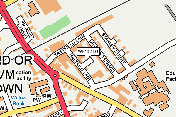 WF10 4LG map - OS OpenMap – Local (Ordnance Survey)