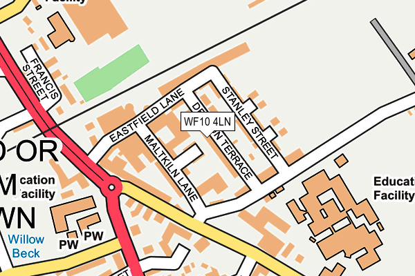 WF10 4LN map - OS OpenMap – Local (Ordnance Survey)