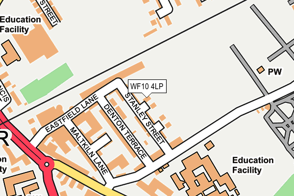 WF10 4LP map - OS OpenMap – Local (Ordnance Survey)