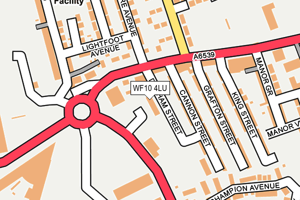 WF10 4LU map - OS OpenMap – Local (Ordnance Survey)