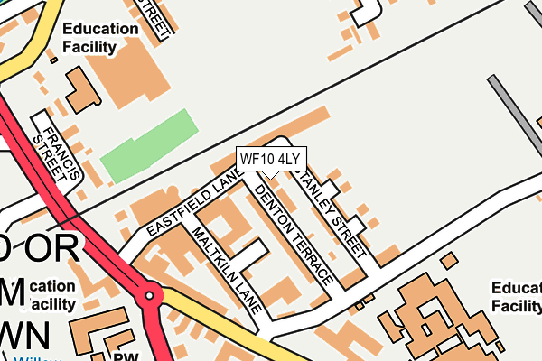 WF10 4LY map - OS OpenMap – Local (Ordnance Survey)