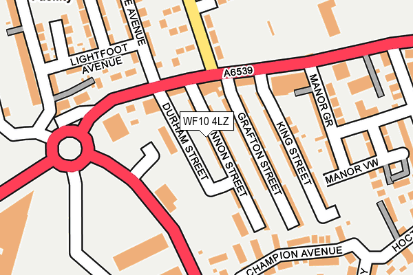 WF10 4LZ map - OS OpenMap – Local (Ordnance Survey)