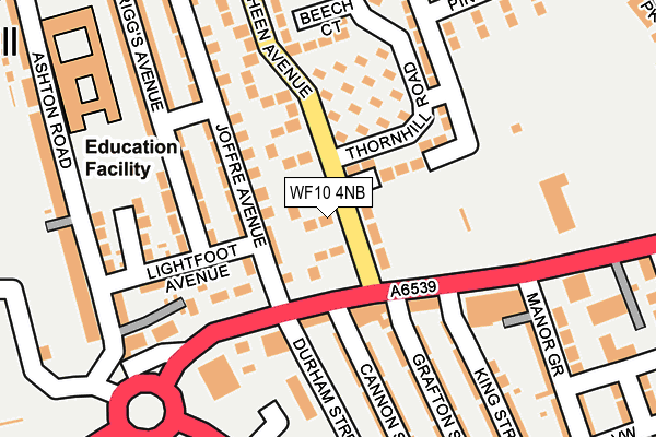 WF10 4NB map - OS OpenMap – Local (Ordnance Survey)