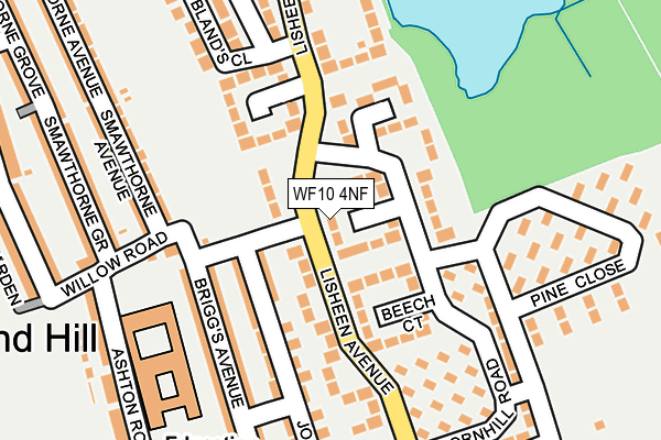 WF10 4NF map - OS OpenMap – Local (Ordnance Survey)