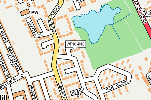 WF10 4NG map - OS OpenMap – Local (Ordnance Survey)
