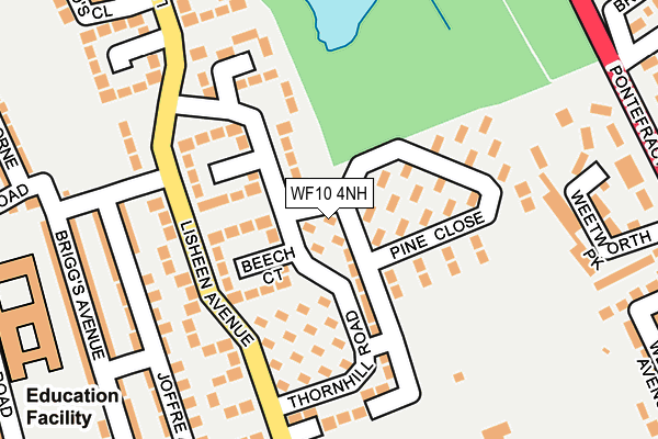 WF10 4NH map - OS OpenMap – Local (Ordnance Survey)