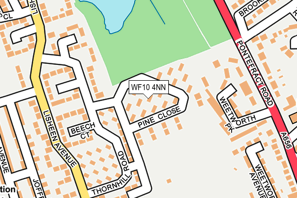 WF10 4NN map - OS OpenMap – Local (Ordnance Survey)