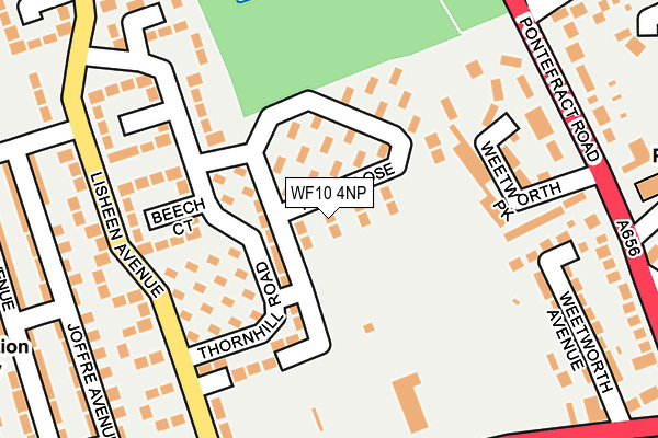 WF10 4NP map - OS OpenMap – Local (Ordnance Survey)