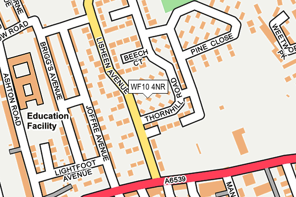 WF10 4NR map - OS OpenMap – Local (Ordnance Survey)