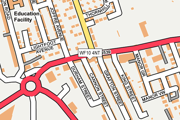 WF10 4NT map - OS OpenMap – Local (Ordnance Survey)