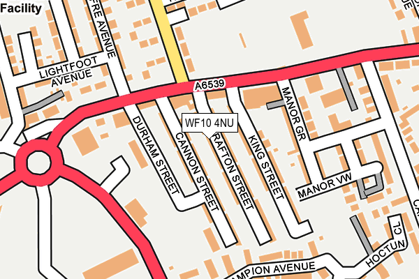 WF10 4NU map - OS OpenMap – Local (Ordnance Survey)