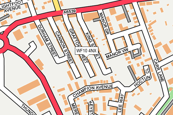 WF10 4NX map - OS OpenMap – Local (Ordnance Survey)