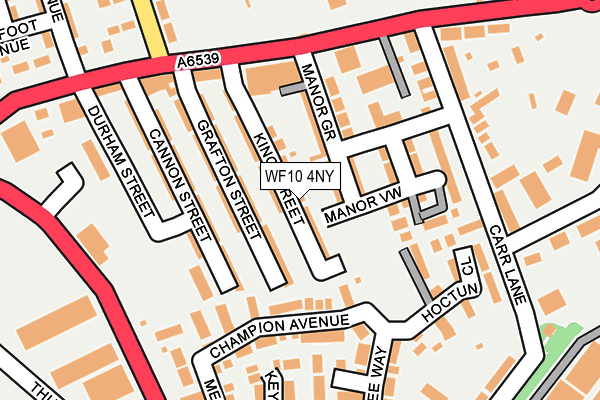 WF10 4NY map - OS OpenMap – Local (Ordnance Survey)