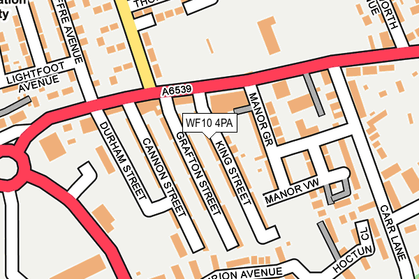 WF10 4PA map - OS OpenMap – Local (Ordnance Survey)