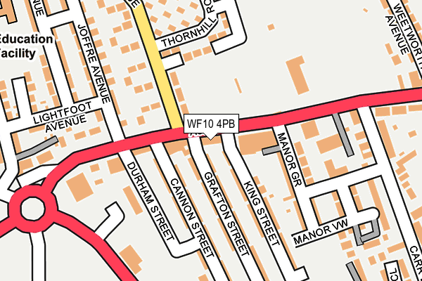 WF10 4PB map - OS OpenMap – Local (Ordnance Survey)