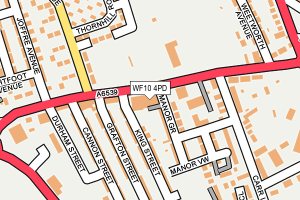 WF10 4PD map - OS OpenMap – Local (Ordnance Survey)