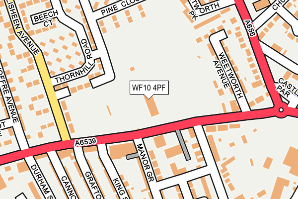 WF10 4PF map - OS OpenMap – Local (Ordnance Survey)