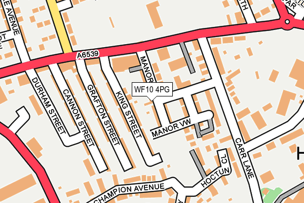 WF10 4PG map - OS OpenMap – Local (Ordnance Survey)