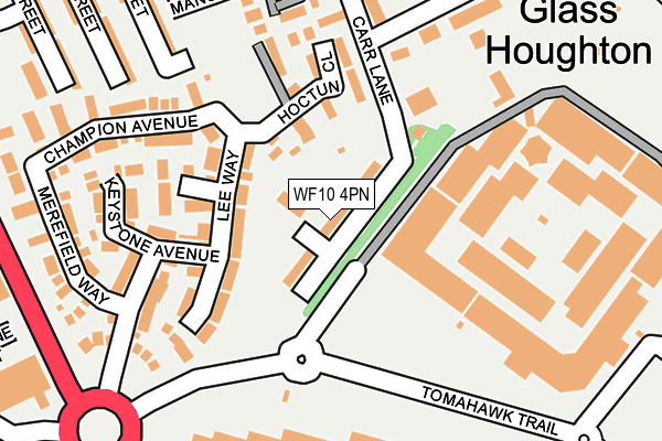 WF10 4PN map - OS OpenMap – Local (Ordnance Survey)