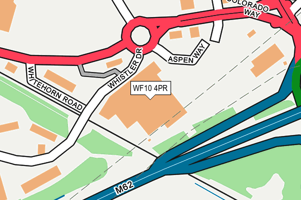 WF10 4PR map - OS OpenMap – Local (Ordnance Survey)