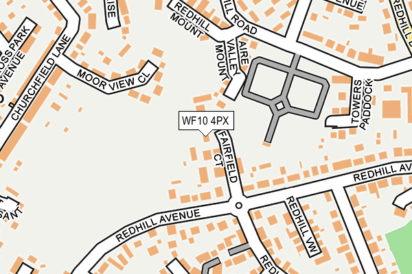 WF10 4PX map - OS OpenMap – Local (Ordnance Survey)