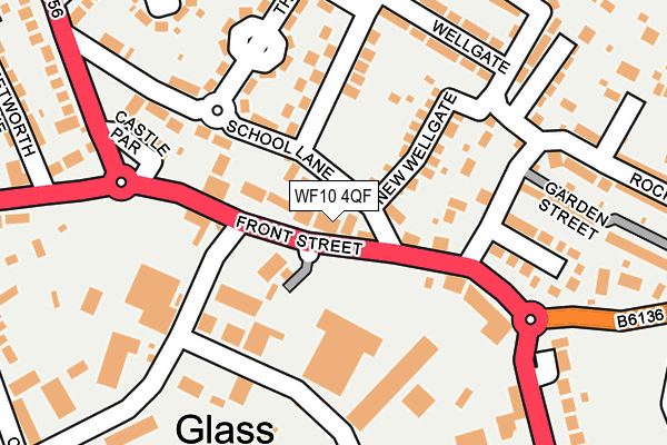 WF10 4QF map - OS OpenMap – Local (Ordnance Survey)