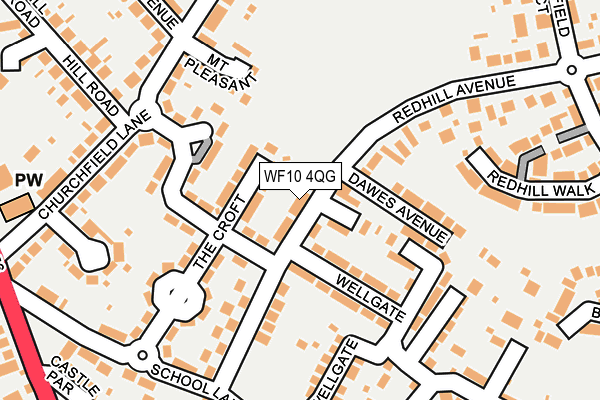 WF10 4QG map - OS OpenMap – Local (Ordnance Survey)