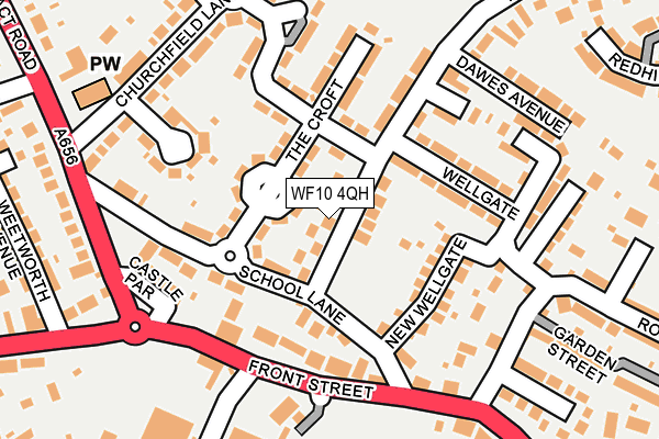 WF10 4QH map - OS OpenMap – Local (Ordnance Survey)