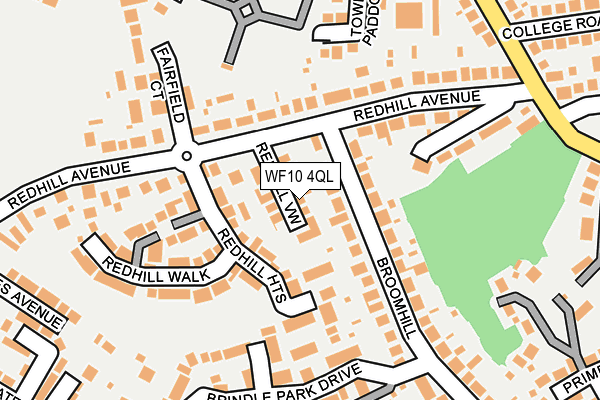 WF10 4QL map - OS OpenMap – Local (Ordnance Survey)