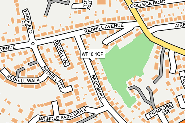 WF10 4QP map - OS OpenMap – Local (Ordnance Survey)