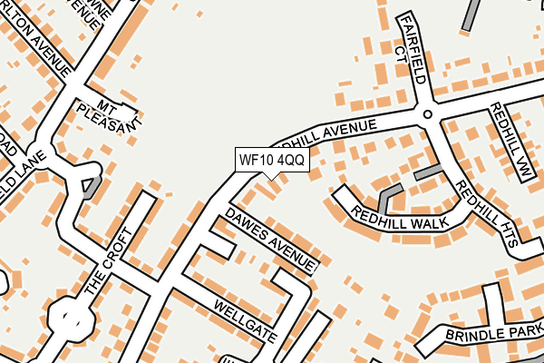 WF10 4QQ map - OS OpenMap – Local (Ordnance Survey)