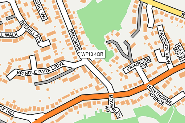 WF10 4QR map - OS OpenMap – Local (Ordnance Survey)
