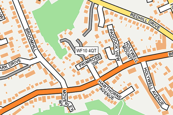 WF10 4QT map - OS OpenMap – Local (Ordnance Survey)