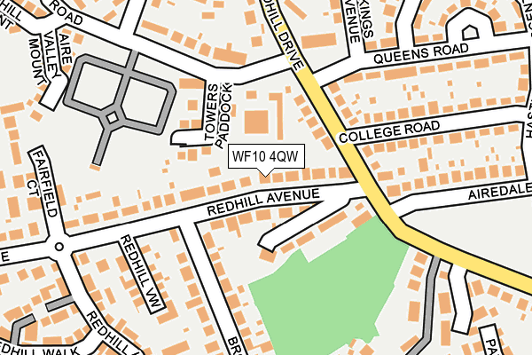 WF10 4QW map - OS OpenMap – Local (Ordnance Survey)